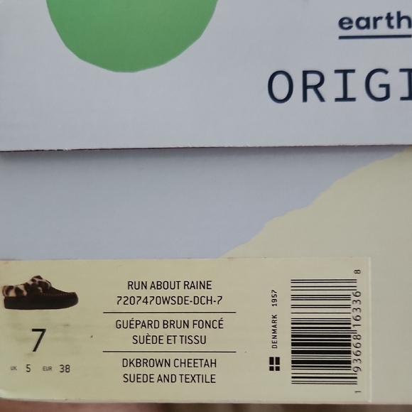 Earth Origins Womens Brown Suede Fleece Lined Cheetah Bootie Slippers Size 7 NEW - Picture 6 of 6